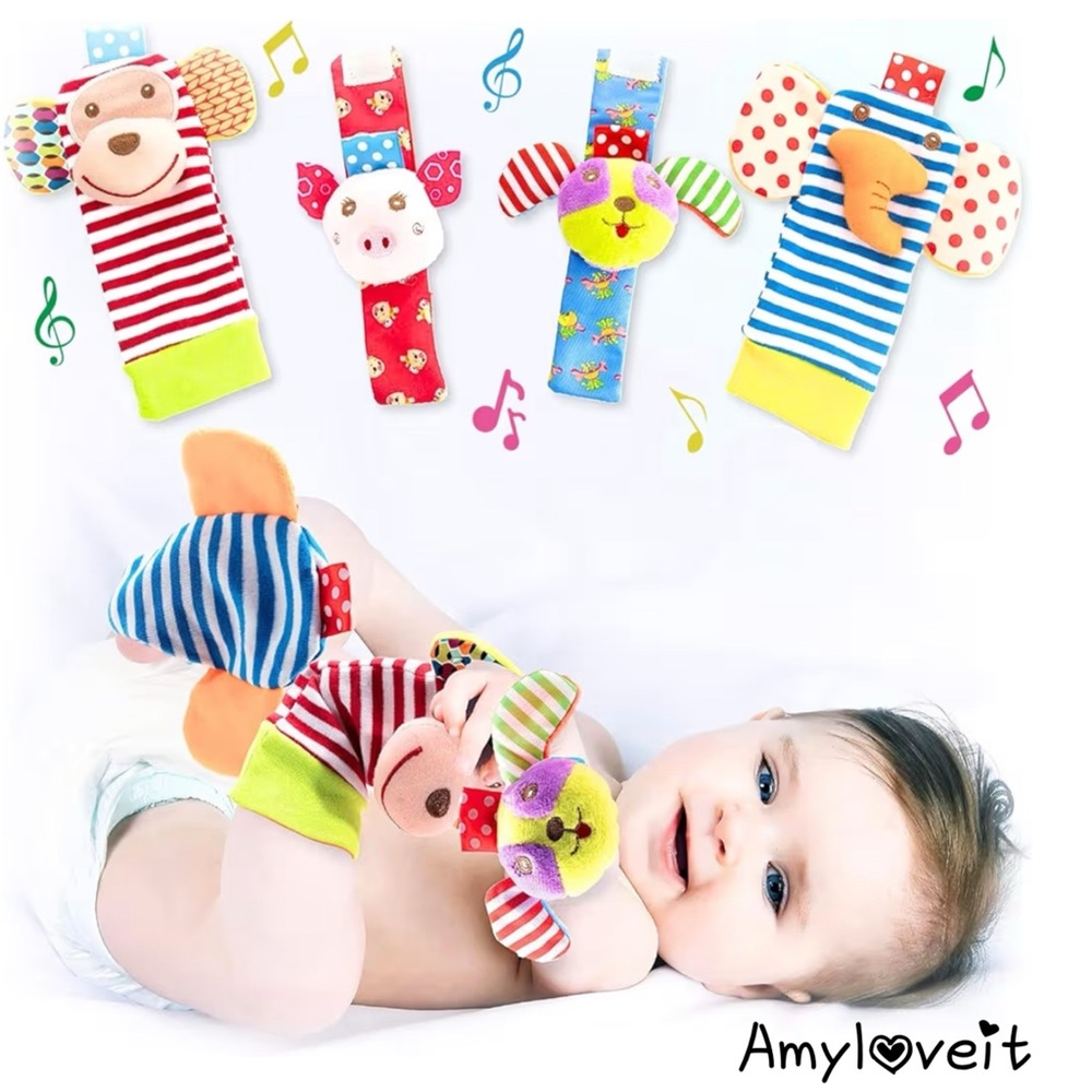 BABY K Baby Rattle Socks & Wrist Toys #83